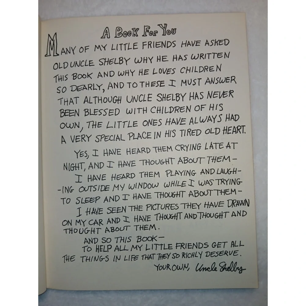Shel Silverstein Uncle Shelby's ABZ BOOK  1961 Paperback Nice!‎